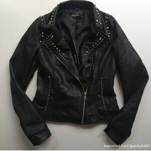 NWT fancy leather studded jacket for Nina <3